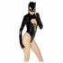 Black Velvet - Long Sleeve Batwoman Bodysuit (Black)  - M