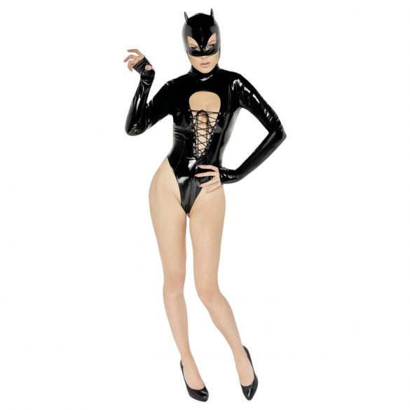 Black Velvet - Long-Sleeve Batwoman Body (Black) - L