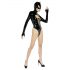 Black Velvet - Long-Sleeve Batwoman Body (Black) - L