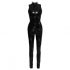 Black Level - Glossy Zippered Jumpsuit (Black) 