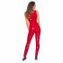 Red Zippered Sleeveless Jumpsuit - Black Level  - S