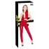 Red Zippered Sleeveless Jumpsuit - Black Level  - M