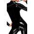 Noir - Zippered Long-Sleeve Jumpsuit (Black) 