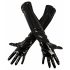 Black Level - Glossy Vinyl Gloves (Black)  - L