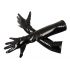 Black Level - Glossy Vinyl Gloves (Black)  - XL