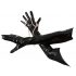 Extra Long Lacquer Gloves (Black) 