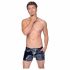 Black Level - Men's Shorts with Side Pockets (Black, Patent Leather) 