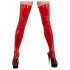 LATEX - Women's Stockings (Red) - L/XL