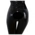 Latex long-sleeve women's jumpsuit (black)  - S