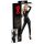 Latex long-sleeve women's jumpsuit (black)  - L