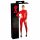 LATEX - long-sleeve women's jumpsuit (red)