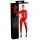 LATEX - Long-Sleeve Women's Catsuit (Red) - M