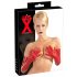 Long Unisex Latex Gloves (Red)  - L