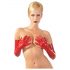 Long Unisex Latex Gloves (Red)  - L