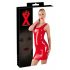 Latex - Sleeveless Mini Dress (Red)  - L