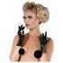 Latex Short Unisex Gloves (Black) 