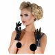 Latex Short Unisex Gloves (Black) 