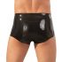 Latex Boxer with Penis Sleeve (Black)  - L/XL