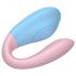 Mrow 03 - Rechargeable, Waterproof Couples Vibrator (Blue-Pink) 