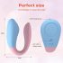 Mrow 03 - Rechargeable, Waterproof Couples Vibrator (Blue-Pink) 