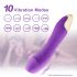 Mrow Real Lover - Rechargeable, Waterproof, Lifelike Vibrator (Purple) 