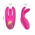 Mrow - Battery-Powered, 3-Pronged Clitoral Vibrator (Pink) 