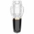 Funny Me Rocket Cup - Suction & Vibration Masturbator (Transparent-Black) 