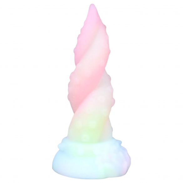 Kraken - Twisted Tentacle Dildo - 18 cm (Rainbow) 