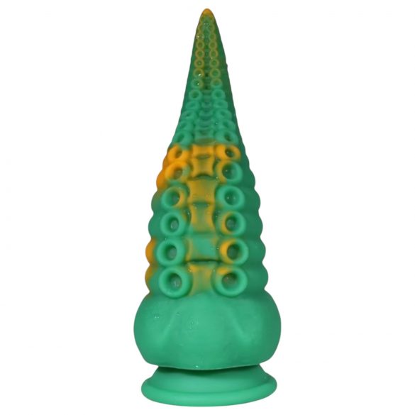 OgazR Octopuss - Suction Cup Tentacle Dildo - 21 cm (Green-Yellow)