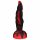 OgazR Hell Dong - Suction Cup Ribbed Dildo - 20 cm (black-red)