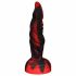 OgazR Hell Dong - Ridged Dildo with Suction Cup - 20 cm (Black-Red) 