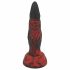 OgazR Hell Dong - Ridged Dildo with Suction Cup - 20 cm (Black-Red) 