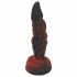 OgazR Hell Dong - Ridged Dildo with Suction Cup - 20 cm (Black-Red) 