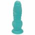 OgazR Sea Serpent - Ribbed Dildo with Suction Cup - 17 cm (Blue-White) 