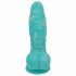 OgazR Sea Serpent - Ribbed Dildo with Suction Cup - 17 cm (Blue-White) 