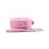 Lined BDSM Collar with Leash (Pink) 