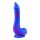 Inkipus - Silicone Dildo with Testicles - 18cm (Blue-Pink) 