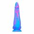 Inkipus - Silicone Dildo with Testicles - 18cm (Blue-Pink) 