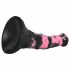 Black-Pink Silicone Horse Dildo - 18cm 