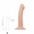 Strap-on-Me M - Double Layer Realistic Dildo - Medium (Natural) 