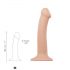 Strap-on-me M - dual-layer realistic dildo - medium (natural)