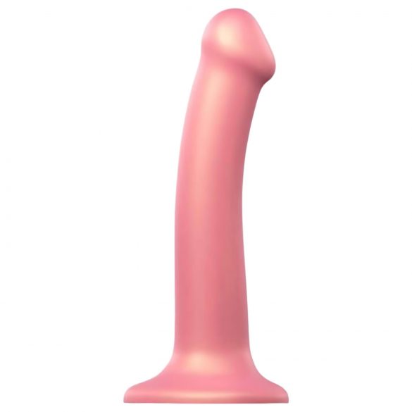 Strap-on-me Metallic M - Skin Friendly Dildo (Metallic Pink) 