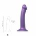 Strap-on-me Metallic Shine M - Skin-Friendly Dildo (Metallic Purple) 