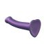 Strap-on-me Metallic Shine M - Skin-Friendly Dildo (Metallic Purple) 