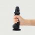 Strap-on-me L - Double Layered, Suction Cup Realistic Dildo (Black) 