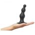 Strap-on-me Beads S - Beaded Dildo with Base (Black) 