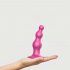 Strap-on-me Beads S - Beaded Dildo with Base (Pink) 