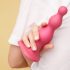 Strap-on-me Beads S - Beaded Dildo with Base (Pink) 