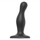 Strap-on-me Curvy Small - Wavy, Suction Cup Dildo (Black) 