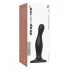 Strap-on-me Curvy Small - Wavy, Suction Cup Dildo (Black) 